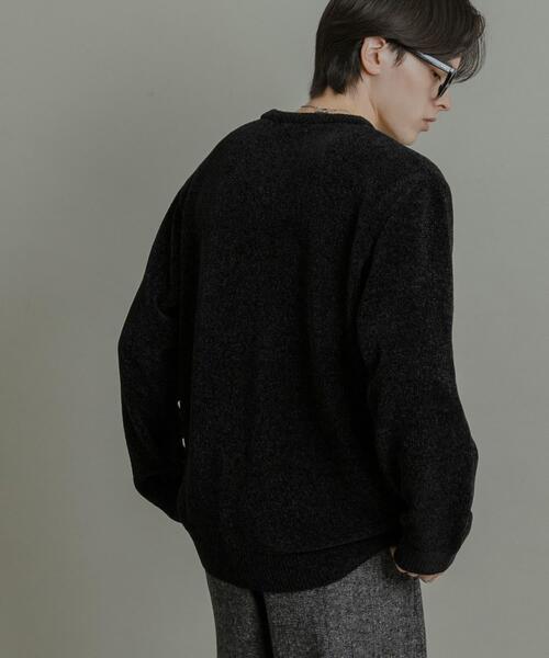 SENSE OF PLACE by URBAN RESEARCH（センスオブプレイスバイアーバンリサーチ）の「『洗濯可』モールニットプルオーバー（ニット/セーター・メンズ・ライトブラウン/グレー/ブラック・LARGE/MEDIUM）」の5枚目の写真