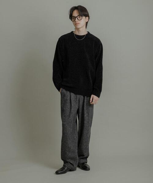 SENSE OF PLACE by URBAN RESEARCH（センスオブプレイスバイアーバンリサーチ）の「『洗濯可』モールニットプルオーバー（ニット/セーター・メンズ・ライトブラウン/グレー/ブラック・LARGE/MEDIUM）」の7枚目の写真