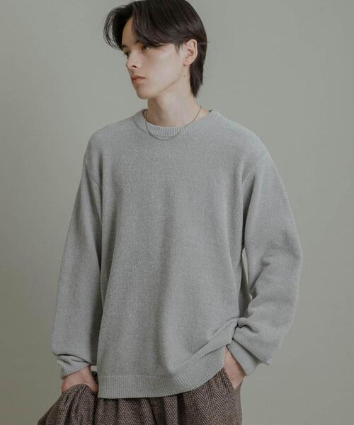 SENSE OF PLACE by URBAN RESEARCH（センスオブプレイスバイアーバンリサーチ）の「『洗濯可』モールニットプルオーバー（ニット/セーター・メンズ・ライトブラウン/グレー/ブラック・LARGE/MEDIUM）」の16枚目の写真