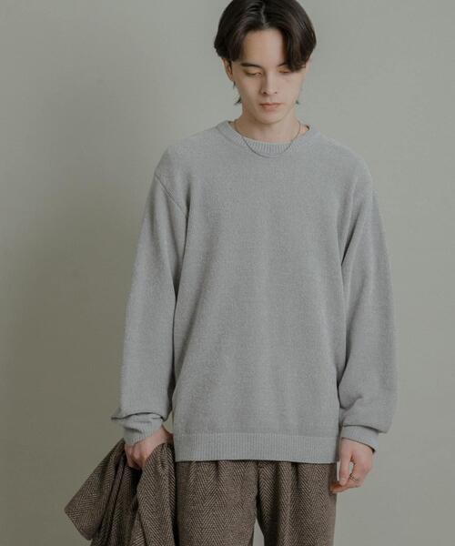 SENSE OF PLACE by URBAN RESEARCH（センスオブプレイスバイアーバンリサーチ）の「『洗濯可』モールニットプルオーバー（ニット/セーター・メンズ・ライトブラウン/グレー/ブラック・LARGE/MEDIUM）」の18枚目の写真