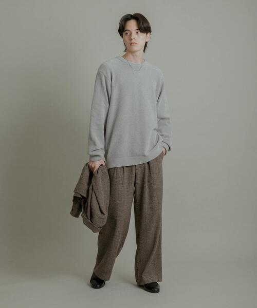 SENSE OF PLACE by URBAN RESEARCH（センスオブプレイスバイアーバンリサーチ）の「『洗濯可』モールニットプルオーバー（ニット/セーター・メンズ・ライトブラウン/グレー/ブラック・LARGE/MEDIUM）」の19枚目の写真