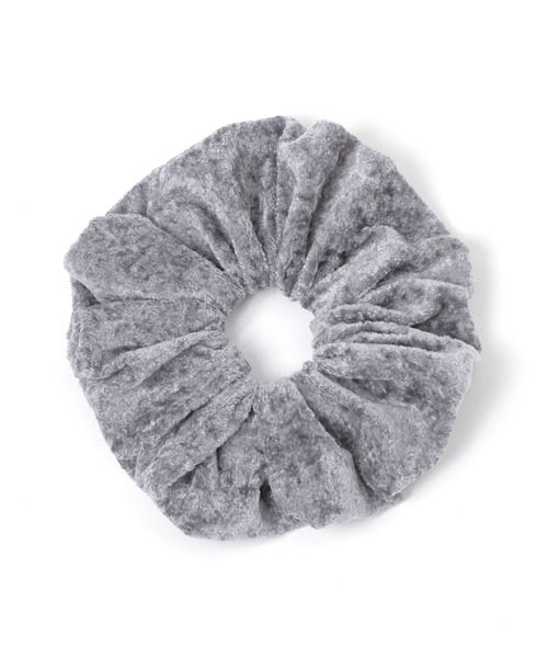 LAKOLE（ラコレ）の「クラッシュベロアシュシュ / 633130（シュシュ・レディース・ブラック/オフホワイト/グレー・FREE）」の3枚目の写真