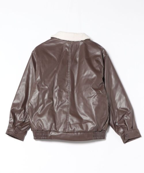 Sakka（サッカ）の「PUレザーG-1　JACKET（ブルゾン・レディース・ブラック/ブラウン・MEDIUM/LARGE）」の4枚目の写真