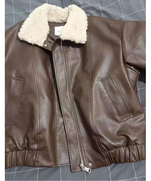 Sakka（サッカ）の「PUレザーG-1　JACKET（ブルゾン・レディース・ブラック/ブラウン・MEDIUM/LARGE）」の5枚目の写真