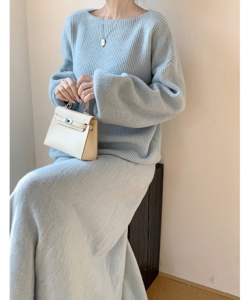 セール】ニットトップススカートセットアップ（セットアップ