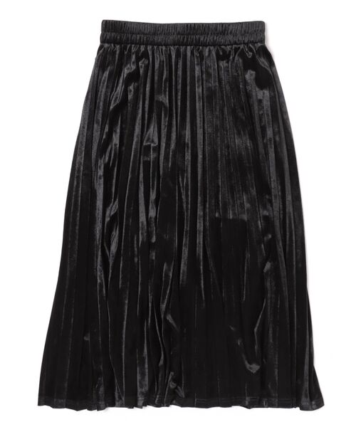 m.f.editorial(エムエフエディトリアル)の「【ストレッチ ウォッシャブル】チャームベリーチック ベロア プリーツ ロング スカート(スカート・レディース・ブラック/ブラウン系その他・MEDIUM/LARGE)」の12枚目の写真