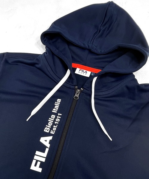 FILA(フィラ)の「FILA フィラ ワンポイント 裏毛 スウェット フルジップ パーカー(パーカー・メンズ・ブラック/オフホワイト/ネイビー・S/L/LL/3L/M)」の10枚目の写真