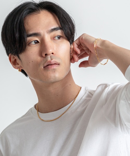 TOM WOOD(トムウッド)の「【TOMWOOD(トムウッド)】Curb Chain M ゴールドネックレス 18 inch ユニセックス(ネックレス・レディース・ゴールド・FREE)」の3枚目の写真