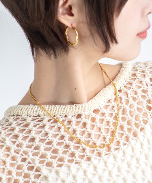TOMWOOD(トムウッド)】Curb Chain M ゴールドネックレス 18 inch ユニ