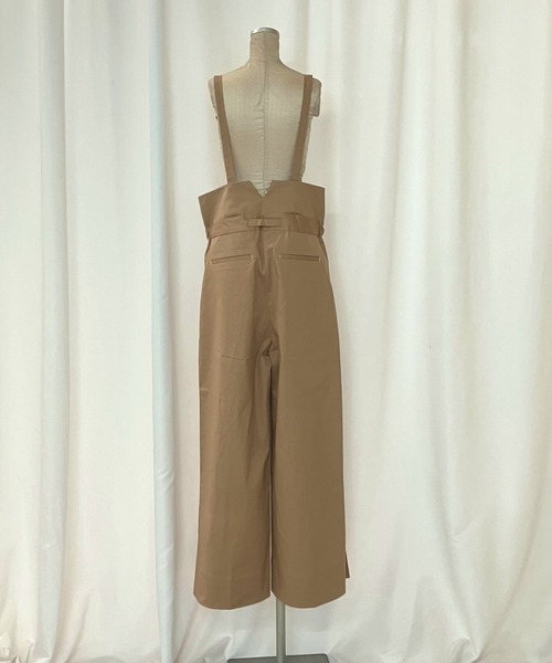 Q(キュー)の「ボーダーリブサスペ2wayパンツ(その他パンツ・レディース・ベージュ/ブラック・MEDIUM)」の13枚目の写真