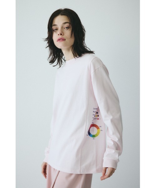 Side print long T-shirt サイドプリントロングTシャツ（Tシャツ