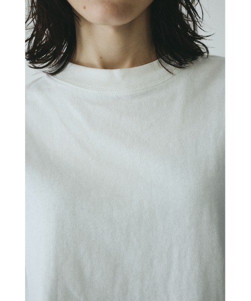 HeRIN.CYE(ヘリンドットサイ)の「Side print long T-shirt サイドプリントロングTシャツ(Tシャツ/カットソー・レディース・ライトピンク/ホワイト・FREE)」の8枚目の写真