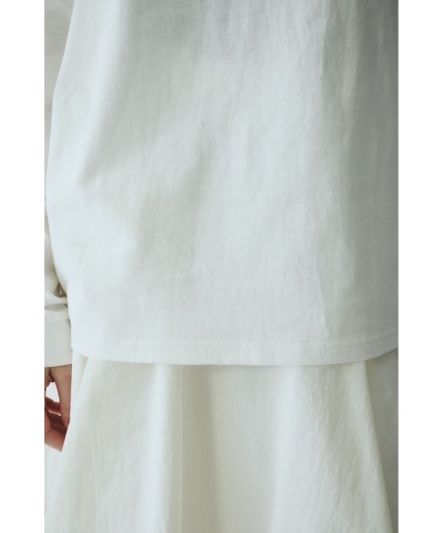 HeRIN.CYE(ヘリンドットサイ)の「Side print long T-shirt サイドプリントロングTシャツ(Tシャツ/カットソー・レディース・ライトピンク/ホワイト・FREE)」の11枚目の写真