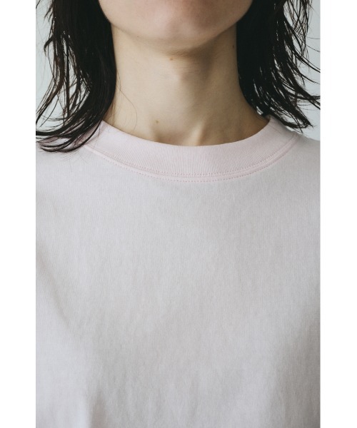 HeRIN.CYE(ヘリンドットサイ)の「Side print long T-shirt サイドプリントロングTシャツ(Tシャツ/カットソー・レディース・ライトピンク/ホワイト・FREE)」の14枚目の写真