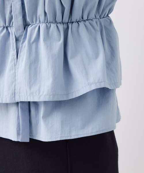 VIS（ビス）の「ビスチェドッキングシャツ/イージーケア（シャツ/ブラウス・レディース・オフホワイト/ピンク/ブルー・FREE）」の12枚目の写真