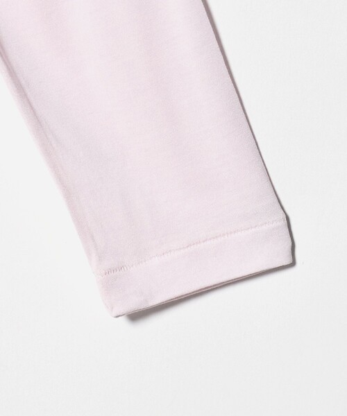 ATON(エイトン)の「<ATON>ロングスリーブ Tシャツ(Tシャツ/カットソー・レディース・ホワイト/ライトピンク・02(38))」の5枚目の写真