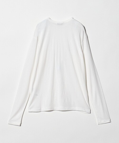 ATON(エイトン)の「<ATON>ロングスリーブ Tシャツ(Tシャツ/カットソー・レディース・ホワイト/ライトピンク・02(38))」の7枚目の写真