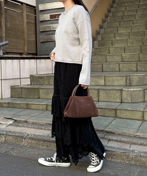 セール】起毛レースティアードスカート（スカート）｜fredy emue