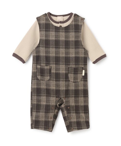 セール】ロンパース＋サロペットセット（ロンパース）｜petit main