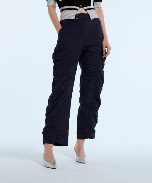 LARTIGENT(ラーティゼン)の「L11 SHIRRING NYLON PANTS(NAVY)(その他パンツ・レディース・その他・S/M)」の1枚目の写真