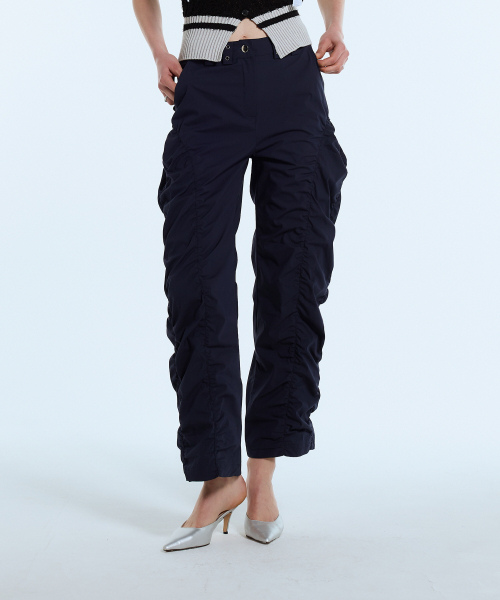 LARTIGENT(ラーティゼン)の「L11 SHIRRING NYLON PANTS(NAVY)(その他パンツ・レディース・その他・S/M)」の3枚目の写真