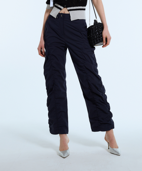 LARTIGENT(ラーティゼン)の「L11 SHIRRING NYLON PANTS(NAVY)(その他パンツ・レディース・その他・S/M)」の4枚目の写真