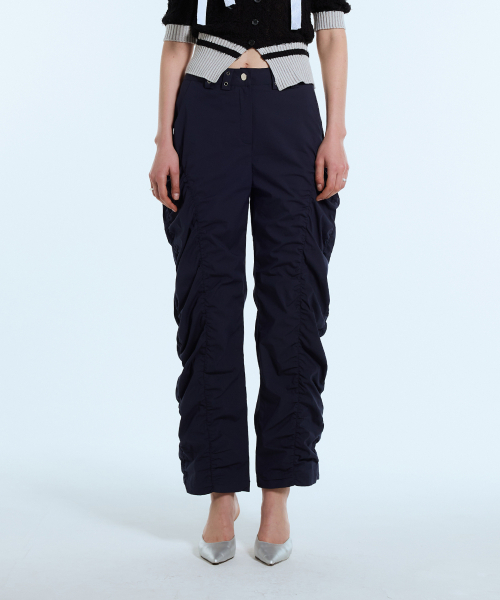 LARTIGENT(ラーティゼン)の「L11 SHIRRING NYLON PANTS(NAVY)(その他パンツ・レディース・その他・S/M)」の5枚目の写真