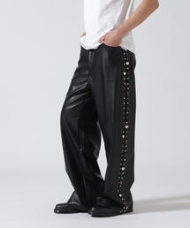 ROYAL FLASH（ロイヤルフラッシュ）の「Bloomyard/ブルームヤード/Fake LeatherSide Studs Pants（その他パンツ）」
