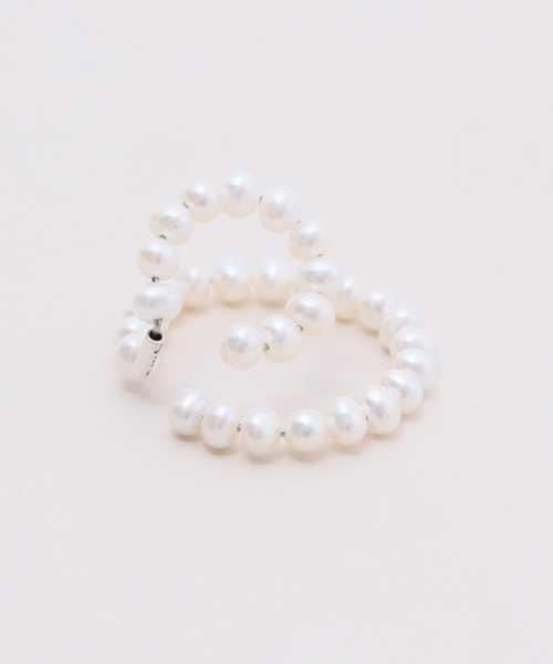 SASKIA DIEZ（サスキアディッツ）の「【SASKIA DIEZ/サスキア ディツ】PEARL EARCUFF DOUBLE（イヤーカフ・レディース・ホワイト・FREE）」の6枚目の写真