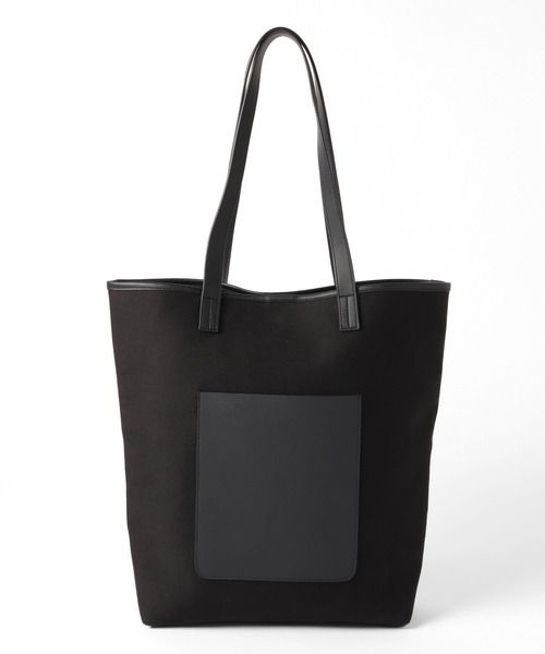 GLOBAL WORK（グローバルワーク）の「軽量ジャストポケットコンビトート/638053（トートバッグ・メンズ・アイボリー/ブラック・FREE）」の5枚目の写真