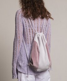 ROCCI ROCCI（ロッシロッシ）の「Classic Symbol Velour Gym Sack [LAVENDER]（バックパック/リュック）」