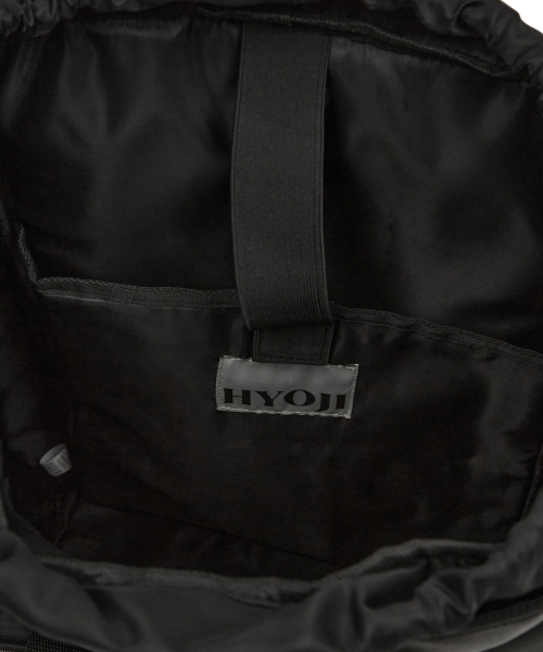 HYOJI（ヒョージ）の「オールタイムレザー ビッグバックパック（バックパック/リュック・メンズ・ブラック・FREE）」の4枚目の写真