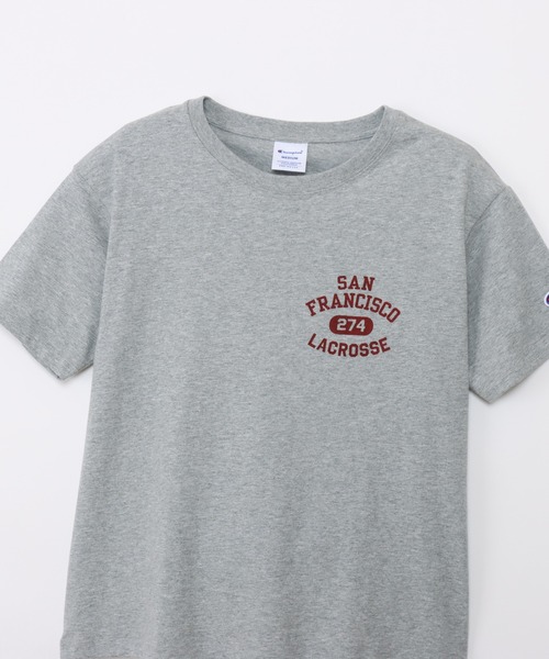 Champion(チャンピオン)の「【Champion/チャンピオン】レディース ショートスリーブTシャツ(Tシャツ/カットソー・レディース・グレー/ライトオレンジ系1/ホワイト/ネイビー・LARGE/MEDIUM)」の16枚目の写真
