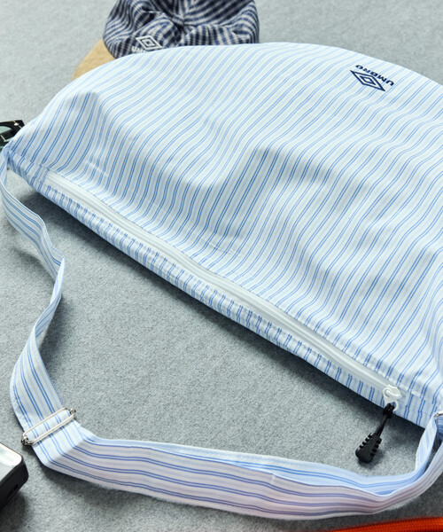UMBRO（アンブロ）の「UMBRO/アンブロ SP NEW ROUND SHOULDER BAG/別注 チェック＆ストライプ ニュー ラウンドショルダーバッグ（ショルダーバッグ・メンズ・ホワイト/ブラック/ネイビー/ブルー/グリーン・ONE SIZE）」の19枚目の写真