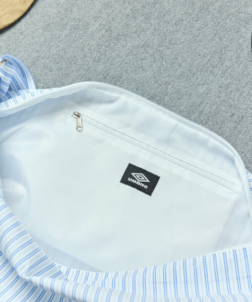 UMBRO（アンブロ）の「UMBRO/アンブロ SP NEW ROUND SHOULDER BAG/別注 チェック＆ストライプ ニュー ラウンドショルダーバッグ（ショルダーバッグ・メンズ・ホワイト/ブラック/ネイビー/ブルー/グリーン・ONE SIZE）」の21枚目の写真