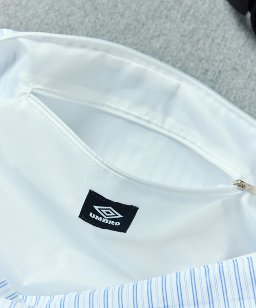UMBRO（アンブロ）の「UMBRO/アンブロ SP NEW ROUND SHOULDER BAG/別注 チェック＆ストライプ ニュー ラウンドショルダーバッグ（ショルダーバッグ・メンズ・ホワイト/ブラック/ネイビー/ブルー/グリーン・ONE SIZE）」の22枚目の写真