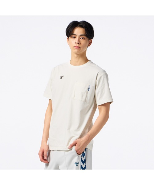 hummel(ヒュンメル)の「hummel/ヒュンメル HMP ハンソデTシャツ(Tシャツ/カットソー・レディース・ブルー/ブラック/ベージュ/イエロー・S/M/L/XL)」の2枚目の写真