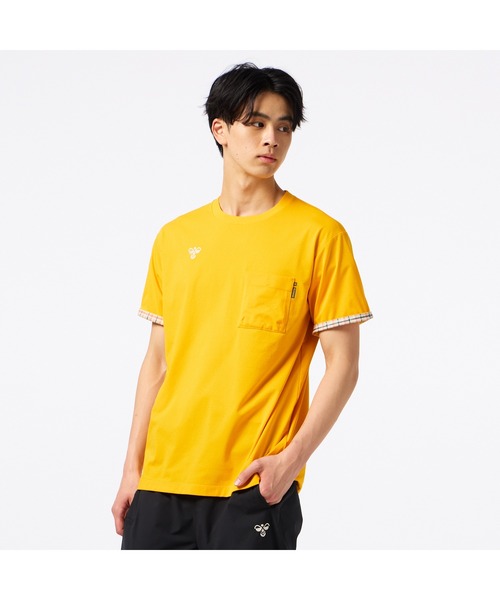hummel(ヒュンメル)の「hummel/ヒュンメル HMP ハンソデTシャツ(Tシャツ/カットソー・レディース・ブルー/ブラック/ベージュ/イエロー・S/M/L/XL)」の4枚目の写真