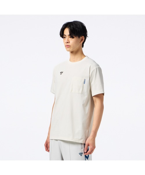 hummel(ヒュンメル)の「hummel/ヒュンメル HMP ハンソデTシャツ(Tシャツ/カットソー・レディース・ブルー/ブラック/ベージュ/イエロー・S/M/L/XL)」の6枚目の写真