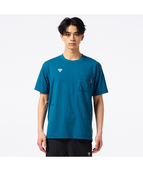hummel(ヒュンメル)の「hummel/ヒュンメル HMP ハンソデTシャツ(Tシャツ/カットソー・レディース・ブルー/ブラック/ベージュ/イエロー・S/M/L/XL)」の9枚目の写真