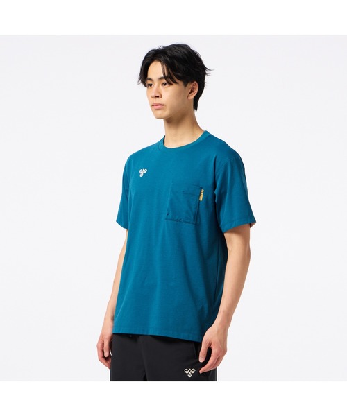 hummel(ヒュンメル)の「hummel/ヒュンメル HMP ハンソデTシャツ(Tシャツ/カットソー・レディース・ブルー/ブラック/ベージュ/イエロー・S/M/L/XL)」の10枚目の写真