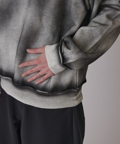 Lui's（ルイス）の「ランダムスプレースウェット（スウェット・メンズ・ブラック/ホワイト・S/M）」の6枚目の写真