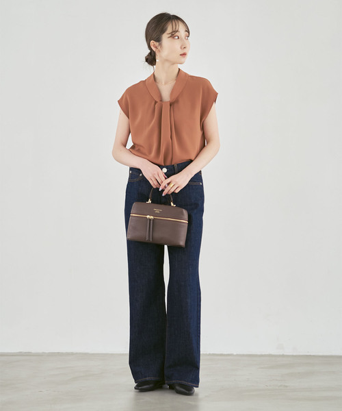 ボウタイライクノースリブラウス（シャツ/ブラウス）｜NOBLE（ノーブル