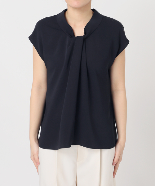 Noble（ノーブル）の「ボウタイライクノースリブラウス（シャツ/ブラウス・レディース・ホワイト系その他/モカ/ネイビー・FREE）」の18枚目の写真