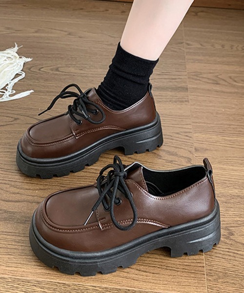 Miniministore(ミニミニストア)の「ドレスシューズ 厚底 レディース 学院風(ローファー・レディース・オフホワイト/ブラウン/ブラック・22.5cm/23.0cm/23.5cm/24.0cm/24.5cm/25.0cm)」の3枚目の写真