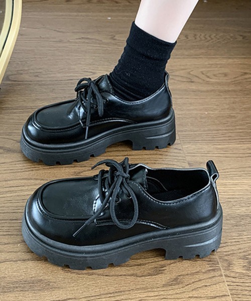 Miniministore(ミニミニストア)の「ドレスシューズ 厚底 レディース 学院風(ローファー・レディース・オフホワイト/ブラウン/ブラック・22.5cm/23.0cm/23.5cm/24.0cm/24.5cm/25.0cm)」の7枚目の写真