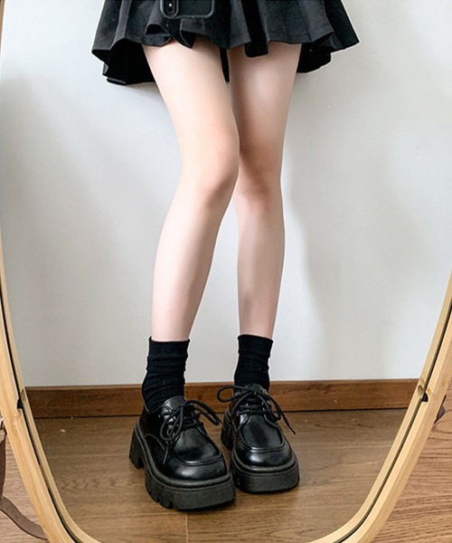 Miniministore(ミニミニストア)の「ドレスシューズ 厚底 レディース 学院風(ローファー・レディース・オフホワイト/ブラウン/ブラック・22.5cm/23.0cm/23.5cm/24.0cm/24.5cm/25.0cm)」の8枚目の写真
