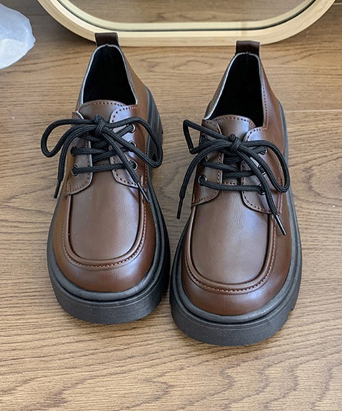 Miniministore(ミニミニストア)の「ドレスシューズ 厚底 レディース 学院風(ローファー・レディース・オフホワイト/ブラウン/ブラック・22.5cm/23.0cm/23.5cm/24.0cm/24.5cm/25.0cm)」の16枚目の写真