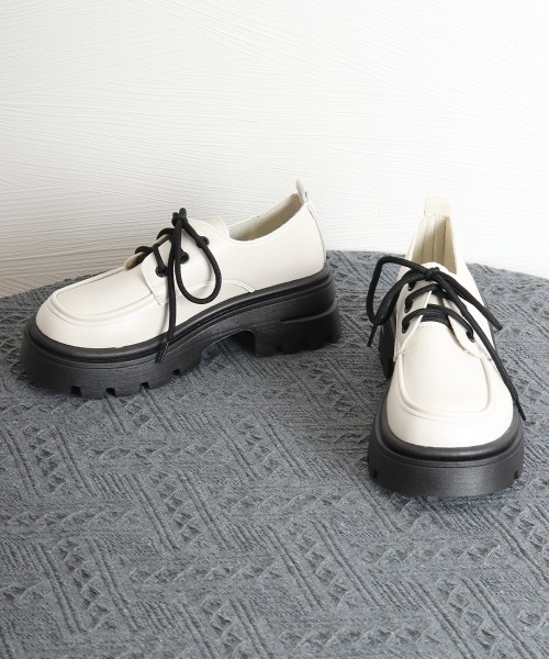 Miniministore(ミニミニストア)の「ドレスシューズ 厚底 レディース 学院風(ローファー・レディース・オフホワイト/ブラウン/ブラック・22.5cm/23.0cm/23.5cm/24.0cm/24.5cm/25.0cm)」の18枚目の写真