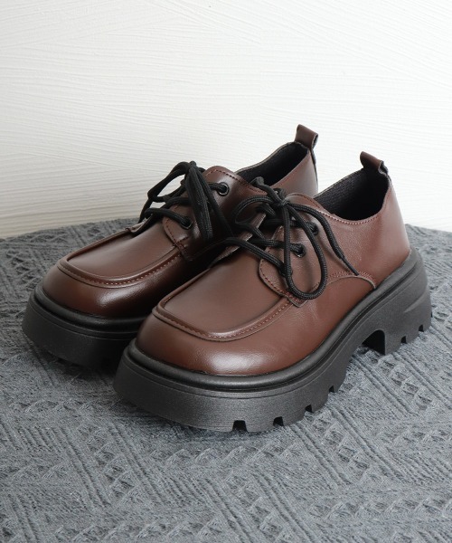 Miniministore(ミニミニストア)の「ドレスシューズ 厚底 レディース 学院風(ローファー・レディース・オフホワイト/ブラウン/ブラック・22.5cm/23.0cm/23.5cm/24.0cm/24.5cm/25.0cm)」の21枚目の写真